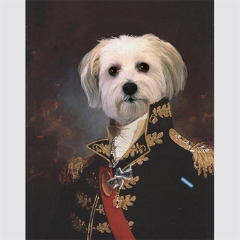 Major General Dog Masterpiece from Photo,by myDaVinci - myDaVinci